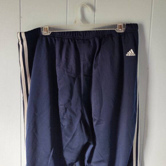 Navy Adidas 3 Stripe Loung Pants Sz XL - Picture 7 of 8